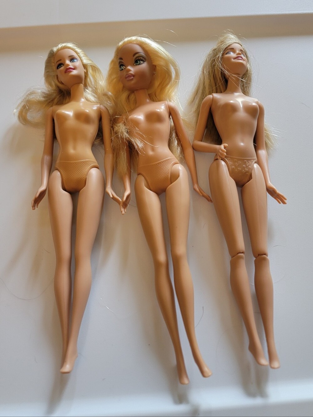 Barbie Doll Lot - 3 Blonde Dolls, Nude/Undressed